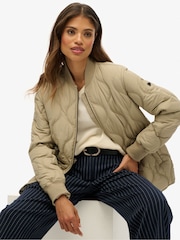 Superdry Natural Short Quilted Liner Jacket - Image 4 of 8