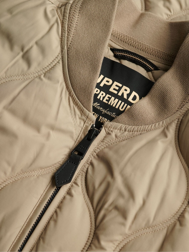 Superdry Natural Short Quilted Liner Jacket - Image 8 of 8