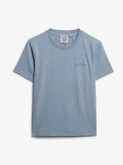 Azul - Camiseta Superdry Essential Logo Bordada - Imagem 1 de 2