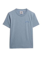 Azul - Camiseta Superdry Essential Logo Bordada - Imagem 2 de 2