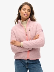 Superdry Pink Outdoor Full Zip Fleece - Image 1 of 8
