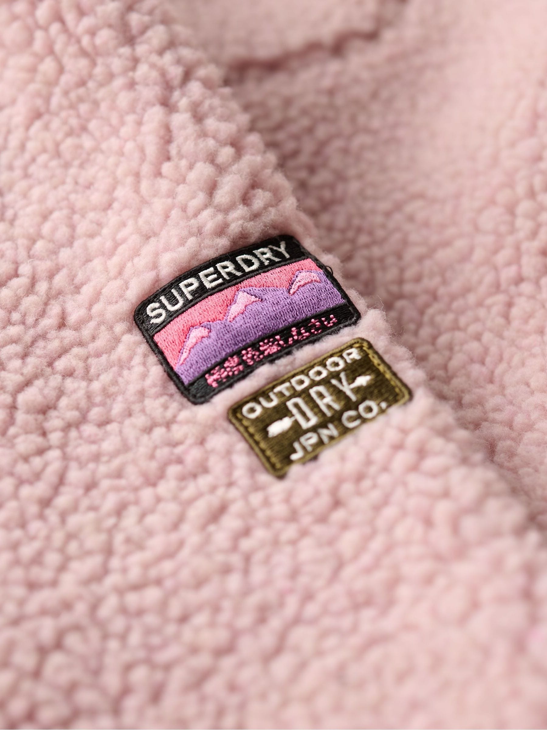Next：日本 ピンク - Superdry アウトドア ハーフジップ フリース from