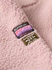 Superdry Pink Outdoor Full Zip Fleece - Image 6 of 8