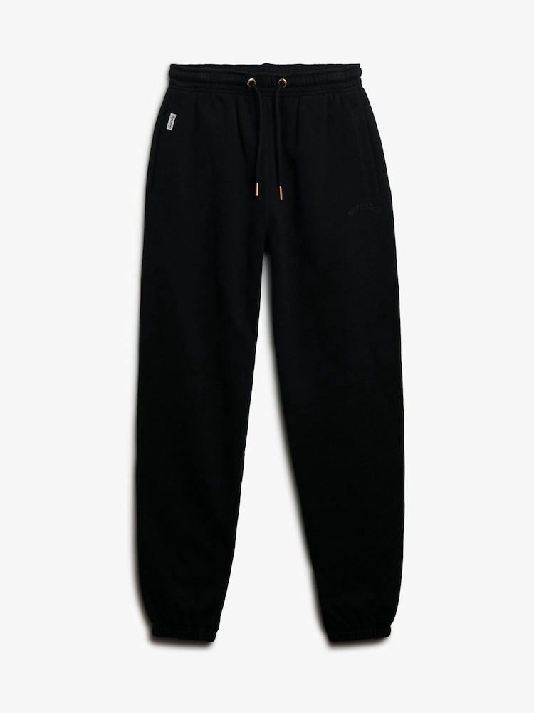 Preto - Calça de moletom Superdry Essential Logo - Imagem 1 de 1
