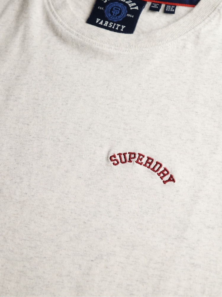 Superdry Cream Essential Logo 90s T-Shirt - Image 2 of 2