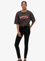 Superdry Black Oversized Night Garden T-Shirt - Image 2 of 5