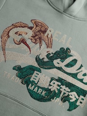 Superdry Green Vl Tokyo Relaxed Hoodie - Image 2 of 2