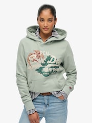 Superdry Green Vl Tokyo Relaxed Hoodie - Image 3 of 6