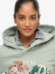 Superdry Green Vl Tokyo Relaxed Hoodie - Image 4 of 6