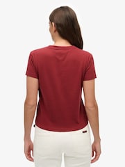 Superdry Red Essential Logo 90s T-Shirt - Image 2 of 5