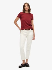 Superdry Red Essential Logo 90s T-Shirt - Image 3 of 5