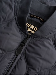 Superdry Grey Short Quilted Liner Jacket - Image 8 of 8