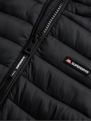 Superdry Black Hooded Fuji Lite Padded Jacket - Image 2 of 2
