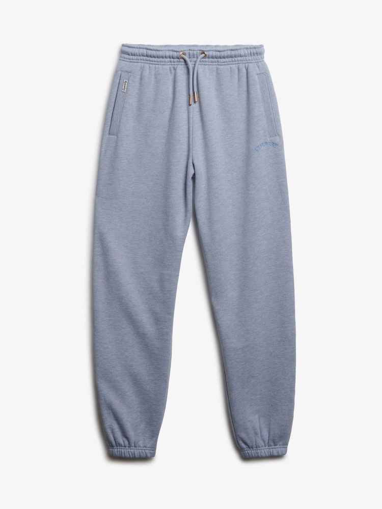 Superdry Blue Essential Logo HB Joggers - Image 6 of 6