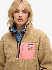 Superdry Vintage Retro Fleece Meio Zíper - Imagem 4 de 6