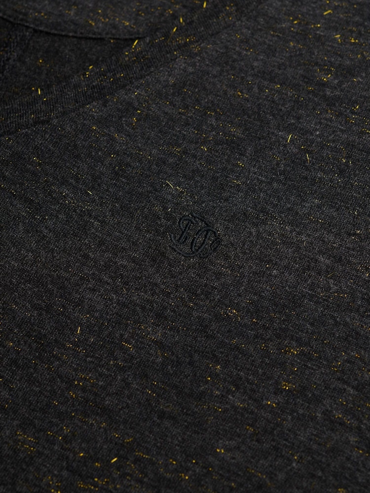 Superdry Black Studios Slub Emb Vee T-Shirt - Image 6 of 6
