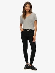 Cinza - Camiseta Superdry Studios Slub Emb Vee - Imagem 2 de 6