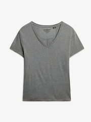 Cinza - Camiseta Superdry Studios Slub Emb Vee - Imagem 5 de 6