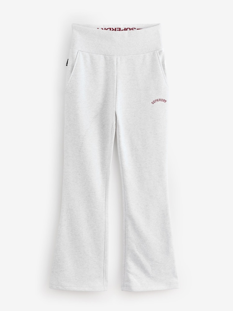 Cinza - Calça de moletom Superdry Essential Logo Flare - Imagem 1 de 2