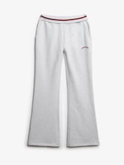 Superdry Grey Essential Logo Flare Joggers - Image 6 of 7