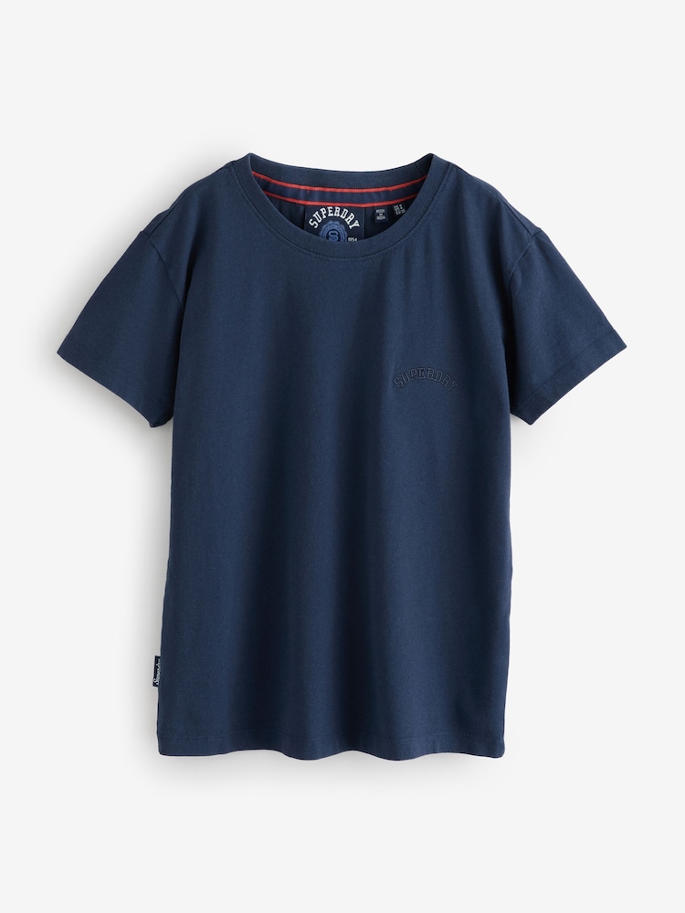 Superdry Blue Essential Logo 90s T-Shirt - Image 1 of 1