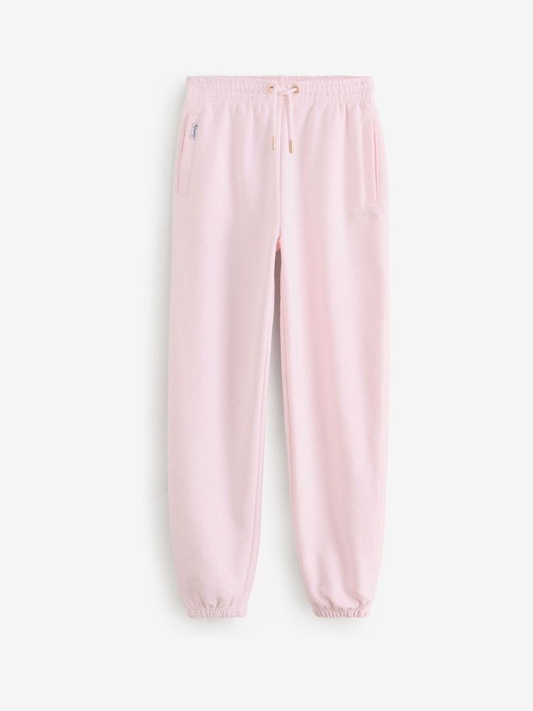 Superdry Pink Essential Logo HB Joggers - Image 1 of 1 Superdry Pink Essential Logo HB Joggers - Image 1 of 1