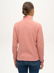 Superdry Pink Polar Fleece Half Zip Jumper - Image 3 of 6