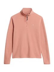 Superdry Pink Polar Fleece Half Zip Jumper - Image 5 of 6
