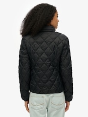 Superdry Black Diamond Quilt Fuji Lite 100% Cotton Jacket - Image 2 of 6