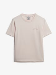 Superdry Mauve Morn Pink Essential Logo Embroidered T-Shirt - Image 1 of 1