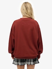 Superdry Red Outdoor Location Loose Crew Sweatshirt - Image 2 of 5
