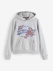 Superdry Grey Vl Tokyo Relaxed Hoodie - Image 1 of 2