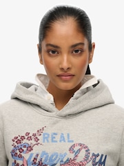 رمادي - Superdry Vl Tokyo Relaxed Hoodie - صورة 4 من 6