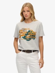 Cinza - Camiseta Superdry Relaxed Tokyo Vl - Imagem 1 de 6