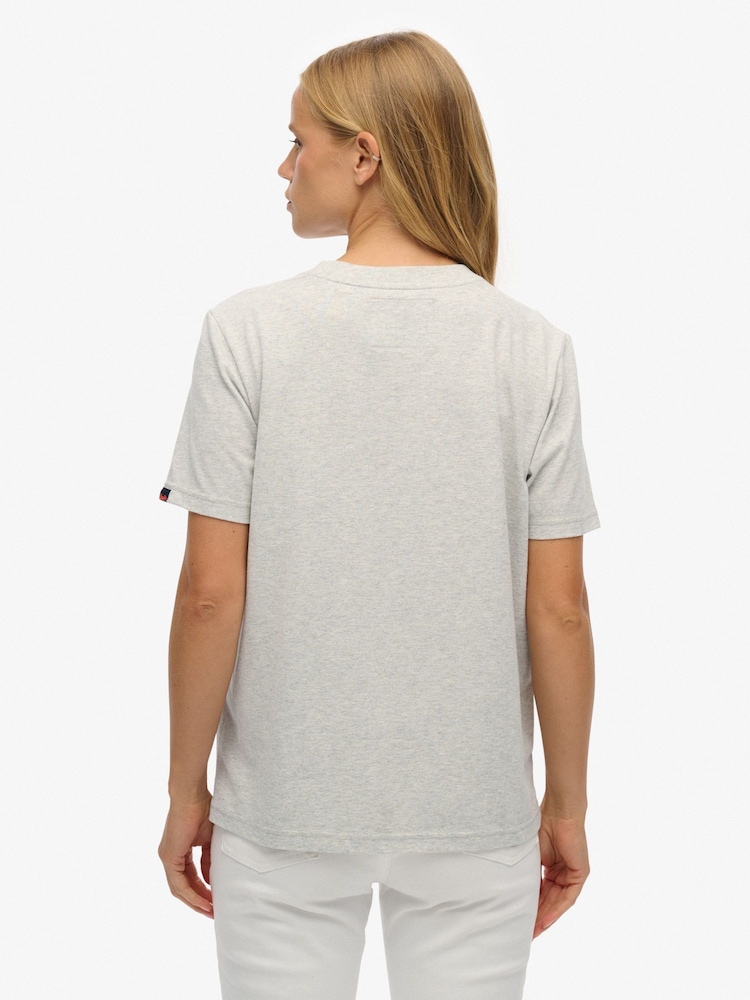 Cinza - Camiseta Superdry Relaxed Tokyo Vl - Imagem 2 de 6