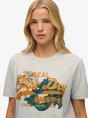 Cinza - Camiseta Superdry Relaxed Tokyo Vl - Imagem 3 de 6