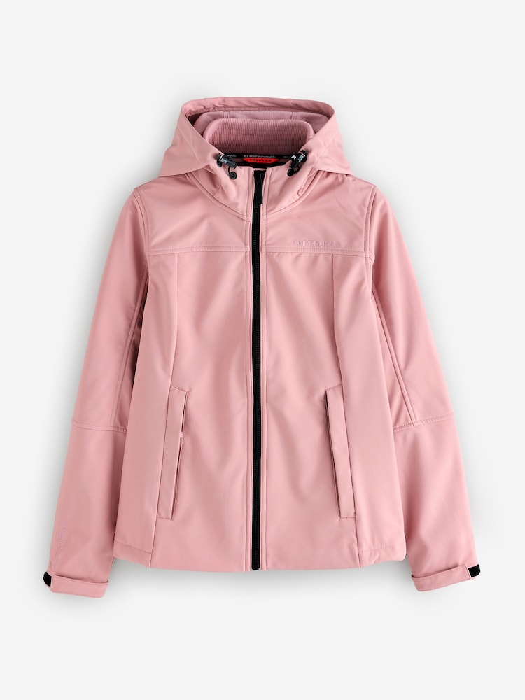 Superdry Pink Hooded Heritage Storm Jacket - Image 1 of 1 Superdry Pink Hooded Heritage Storm Jacket - Image 1 of 1