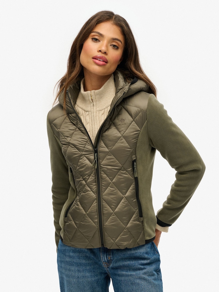 Superdry Green Hooded Heritage Storm Jacket - Image 2 of 7 Superdry Green Hooded Heritage Storm Jacket - Image 2 of 7