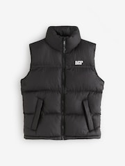 Superdry Black Padded Puffer Gilet - Image 1 of 1