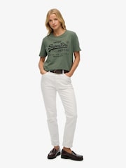 Superdry Green Relaxed Embellished Vl T-Shirt - Image 2 of 5