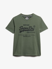 Superdry Green Relaxed Embellished Vl T-Shirt - Image 4 of 5