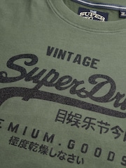 Superdry Green Relaxed Embellished Vl T-Shirt - Image 5 of 5