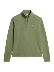 Superdry Green Polar Fleece Half Zip Jumper - Image 6 of 6