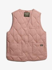 Superdry Pink Quilted Lite Liner Gilet - Image 6 of 6