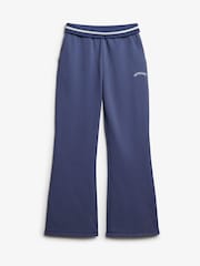 Superdry Blue Essential Logo Flare Joggers - Image 7 of 7