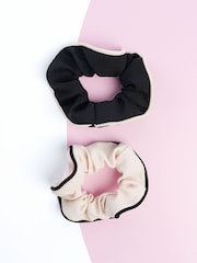 Brush Works Contrast Hair Scrunchies 2 Pack - Image 2 of 5