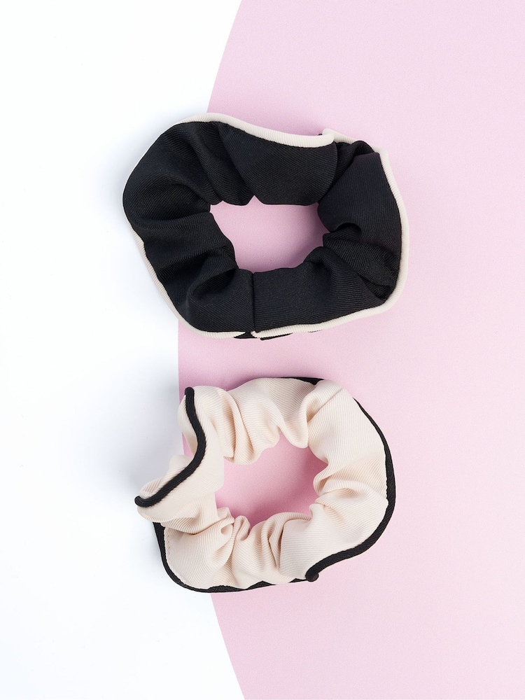 Brush Works Contrast Hair Scrunchies 2 Pack - Image 2 of 5
