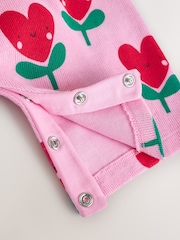 Pink Baby Dungarees and Long Sleeve Bodysuits Set 2 Piece (0mths-3yrs) - Image 7 of 8