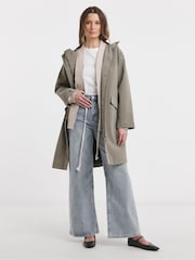 JD Williams Sage Rubberised Raincoat - Image 1 of 4
