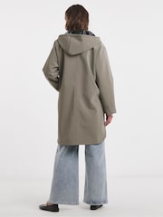 JD Williams Sage Rubberised Raincoat - Image 2 of 4
